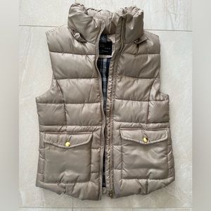 ZARA GIRLS Outerwear vest in colour Beige in Size XL